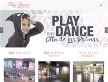 Tablet Screenshot of playdance.com